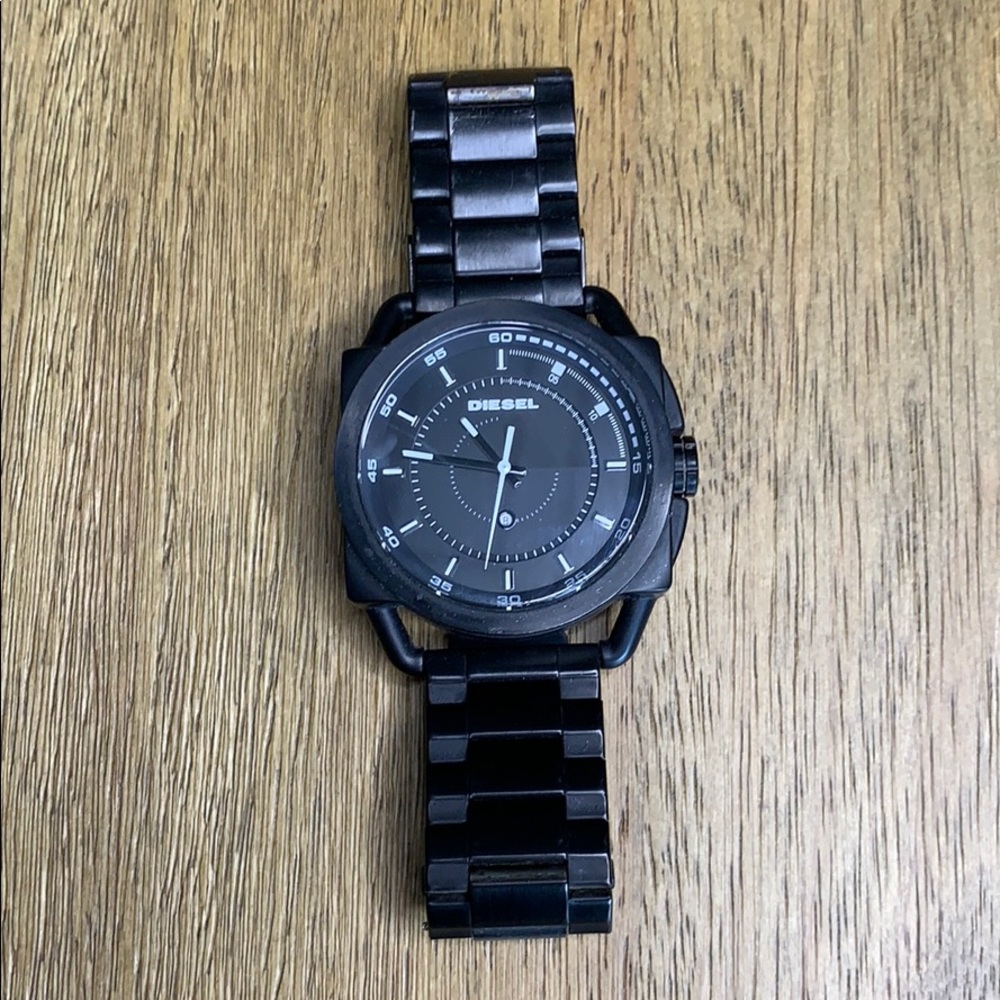 Diesel Men’s Black Large Face Watch - Picture 1 of 7